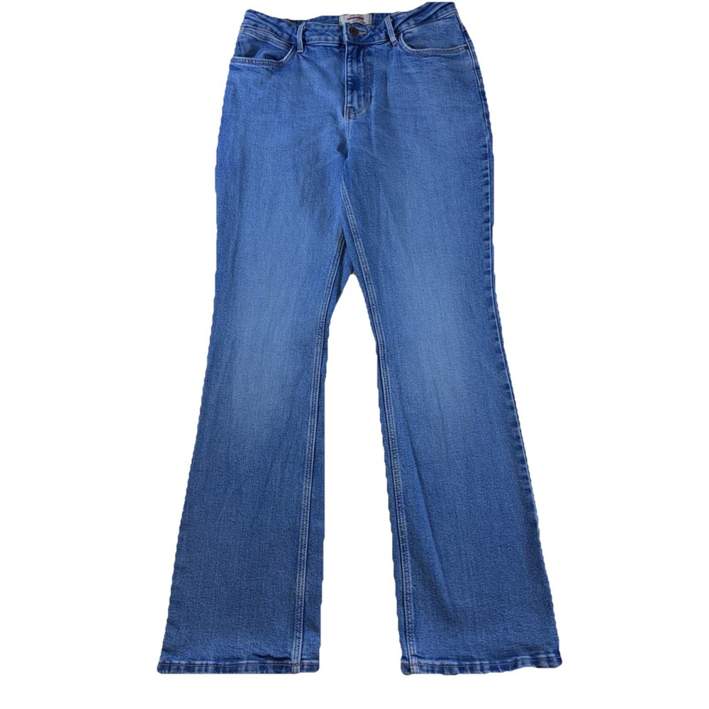 Wrangler High Rise Bold Boot Jeans Medium Wash Blue Denim 8/29x32 112357590